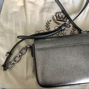 silver ralph lauren crossbody bag